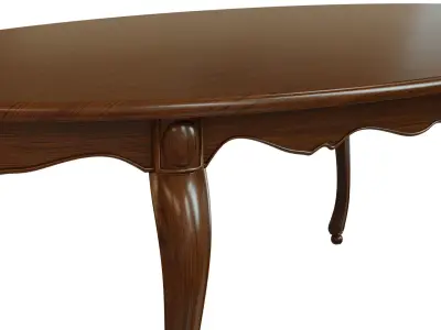 Classic wood table 2100 3D model