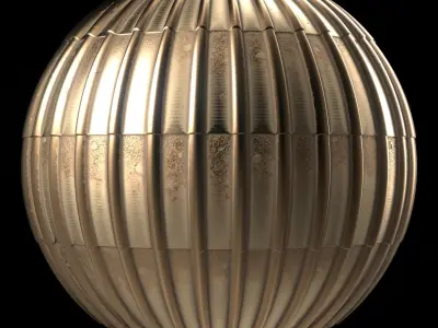 Roof Tile Materials 98- Metal Roofing By Snow - Sbsar Pbr 4k Texture