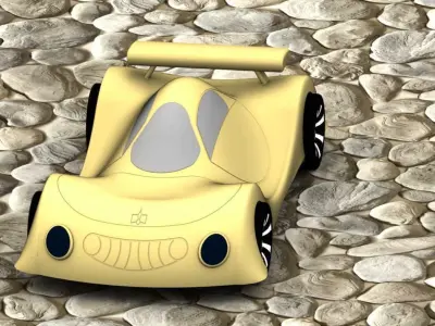 Plastic car for children Layza 3D print model