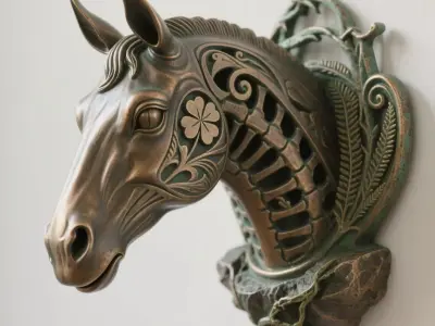 horse 3D print model 4