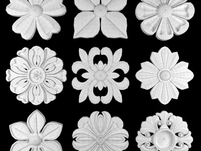 Ornament Element Pack 17 3D model