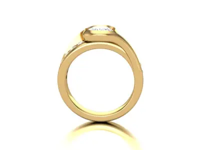 Twisted Bezel Solitaire 3D print model