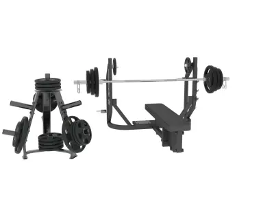 gym for the traning  Low-poly 3D model