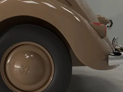 Volkswagen beetle 40s - 50s 3D model