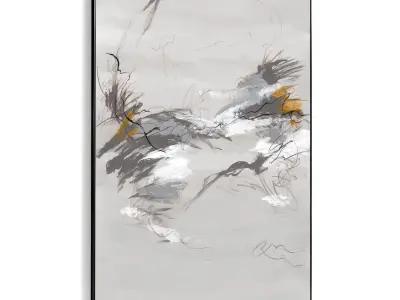 Plaster Two Photo Frame 402 Low-poly 3D model