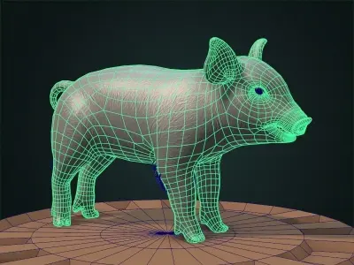 Pig Piglet model 3D model