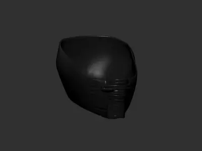 helmet high poly sculpt 3d printable ver 7 3D model 3D model