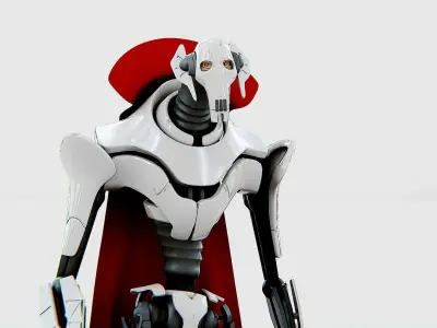 GRIEVOUS  Rigged for Unreal Engine - Unity - MIXAMO 3D model