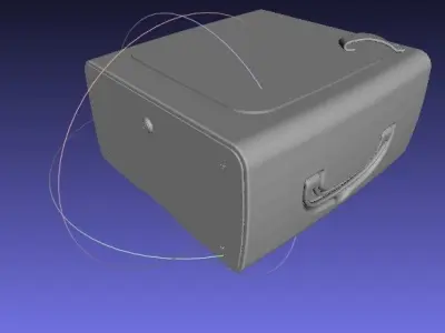 Futuristic Shoe Shine Box Free 3D model