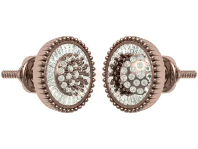 Earring 3D print model 19