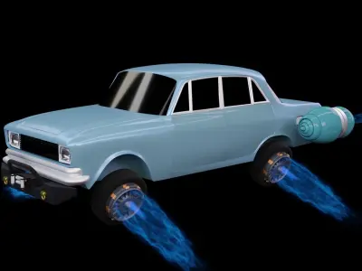 SCI-Fi flying car  3D model