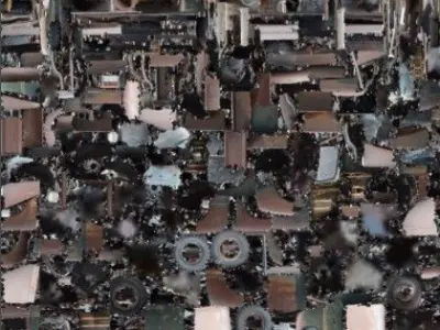 Rusted 1957 Chevrolet Truck 3D scan Low-poly 3D model