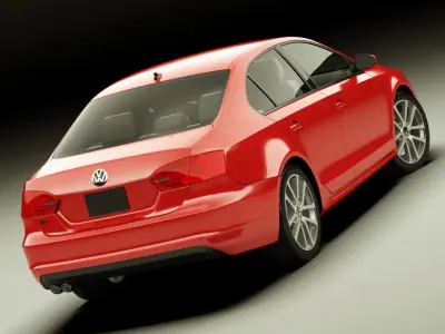 VW Jetta GLI 2012 3D model
