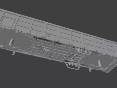 Pre supported H0 scale Eaos B41 072C freight car 3D print model