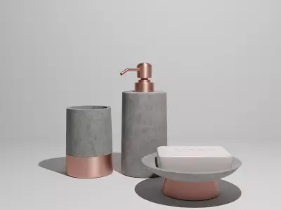 Bathroom Accessory decor 3D model