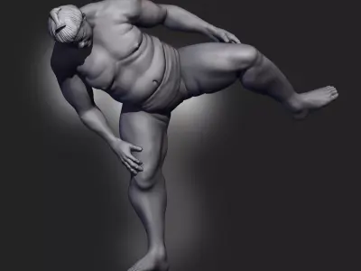 Sumo Wrestler Free 3D print model