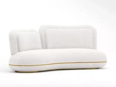 SE oshun sofa with oshun daybed and oshun armchair 3D model