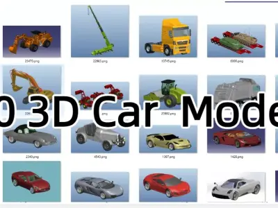 150 Sets Automotive 3D Model Collection 3D model