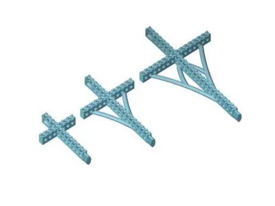 FEMALE  CROSS  PENDANTS  3D print model