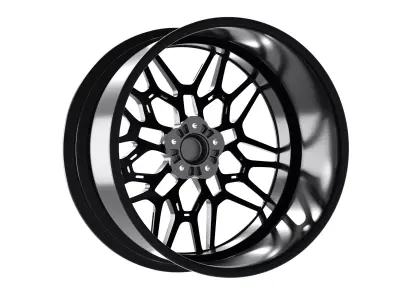 Brixton Forged FDE06 car rim 3D model
