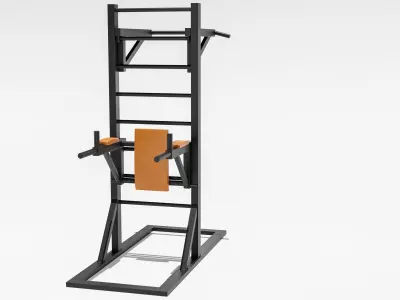 Pull up bars 3D model