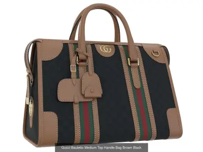 Gucci Bauletto Medium Top Handle Bag  3D Model Pack
