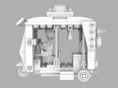 Lego Tuk Tuk 3D model