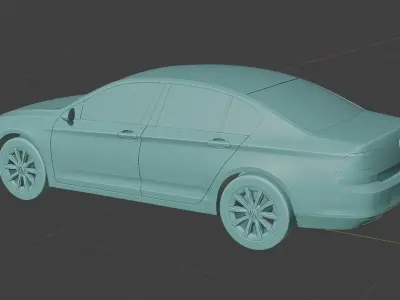 2015 passat 3D print model 3D model