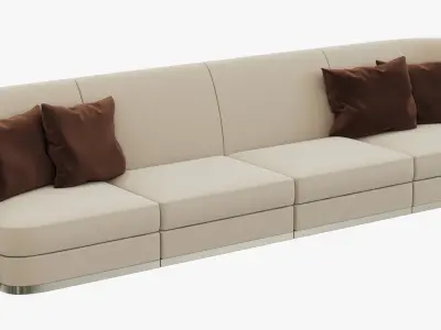 Flexform Altea Divano - 3 sizes 3D model