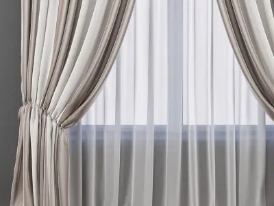 Set 86 Curtains 3D model