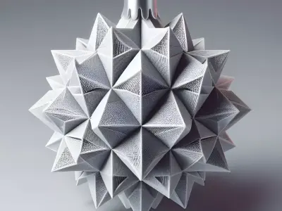 Geometric Starburst Christmas Ornament 3D print model