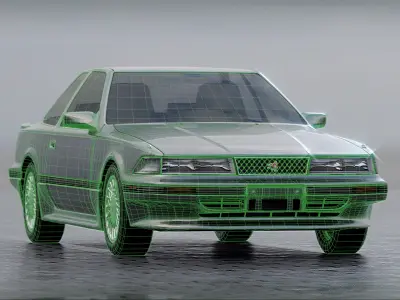 1986 Toyota Soarer Z20 3D model