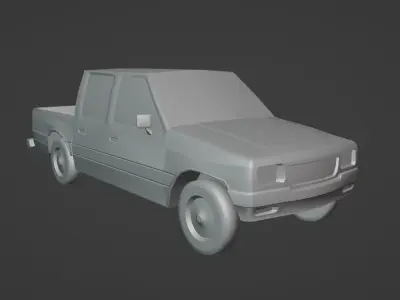 Chevrolet Luv Double Cabin Low-poly 3D model