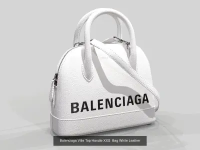 Balenciaga Ville Top Handle XXS  Bag Leather 3D Model Pack