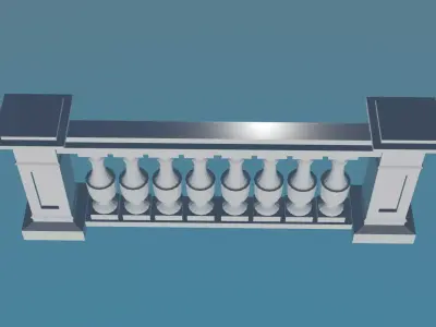 Balustrade 3D print model