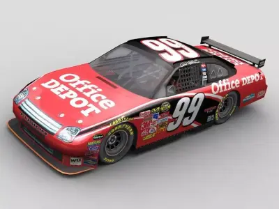 Game Ready NASCAR COT Set 3D model