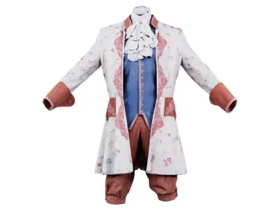 Heaven Decorated Historic Costume Low-poly 3D model
