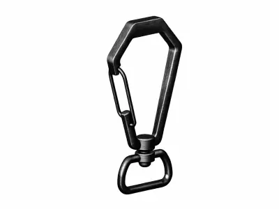 Luxury Metal Bag Hook Premium Purse Carabiner 20mm 3D print model