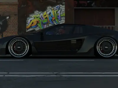 Ferrari Testarossa Liberty Walk 3D model