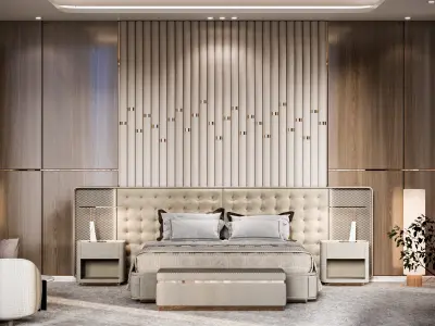 Luxury Italian Bedroom 3D model