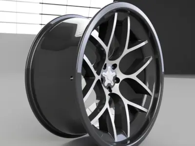 car rim 3D model 30