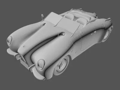 Generic retro speedster 3D model