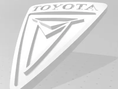 Toyota logo Vintage 3D print model