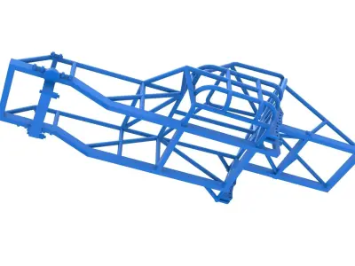 Frame of Dirt Modified stock car Scale 1 to 25 3D print model