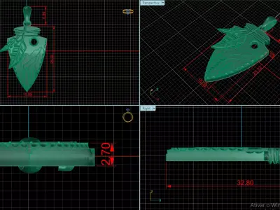 Pingente Natureza 3D print model