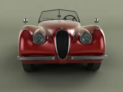 Jaguar XK120 Roadster 3D model