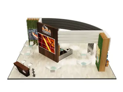 Booth Exhibition Stand a238 3D model