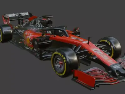 Formula 1 Racing Car 3D model