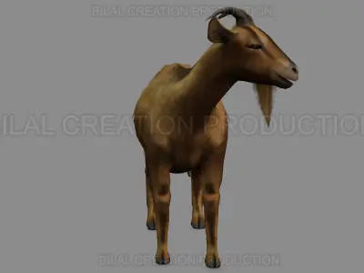 ANIMATED GOAT 3D model