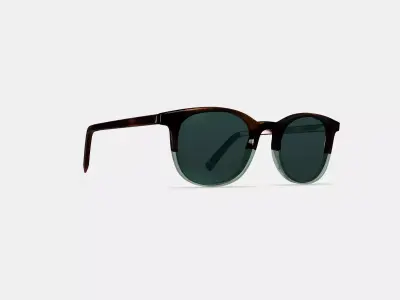 Durand Sunglasses in Green Garnet Fade 3D model